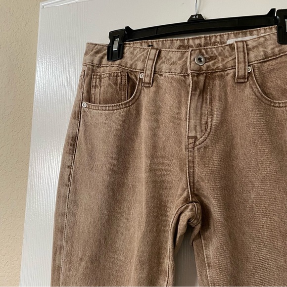 Grace in LA Tan Brown Floral Embroidered Flare Jeans Size 27” - Picture 3 of 15